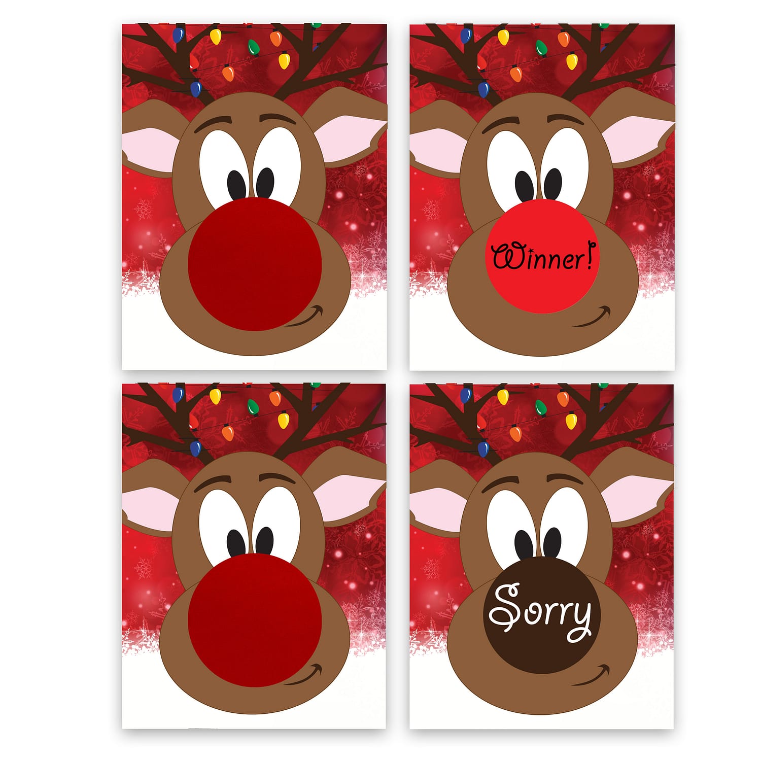 Rudolph Red Nosed Reindeer Christmas Scratch Off Game Card